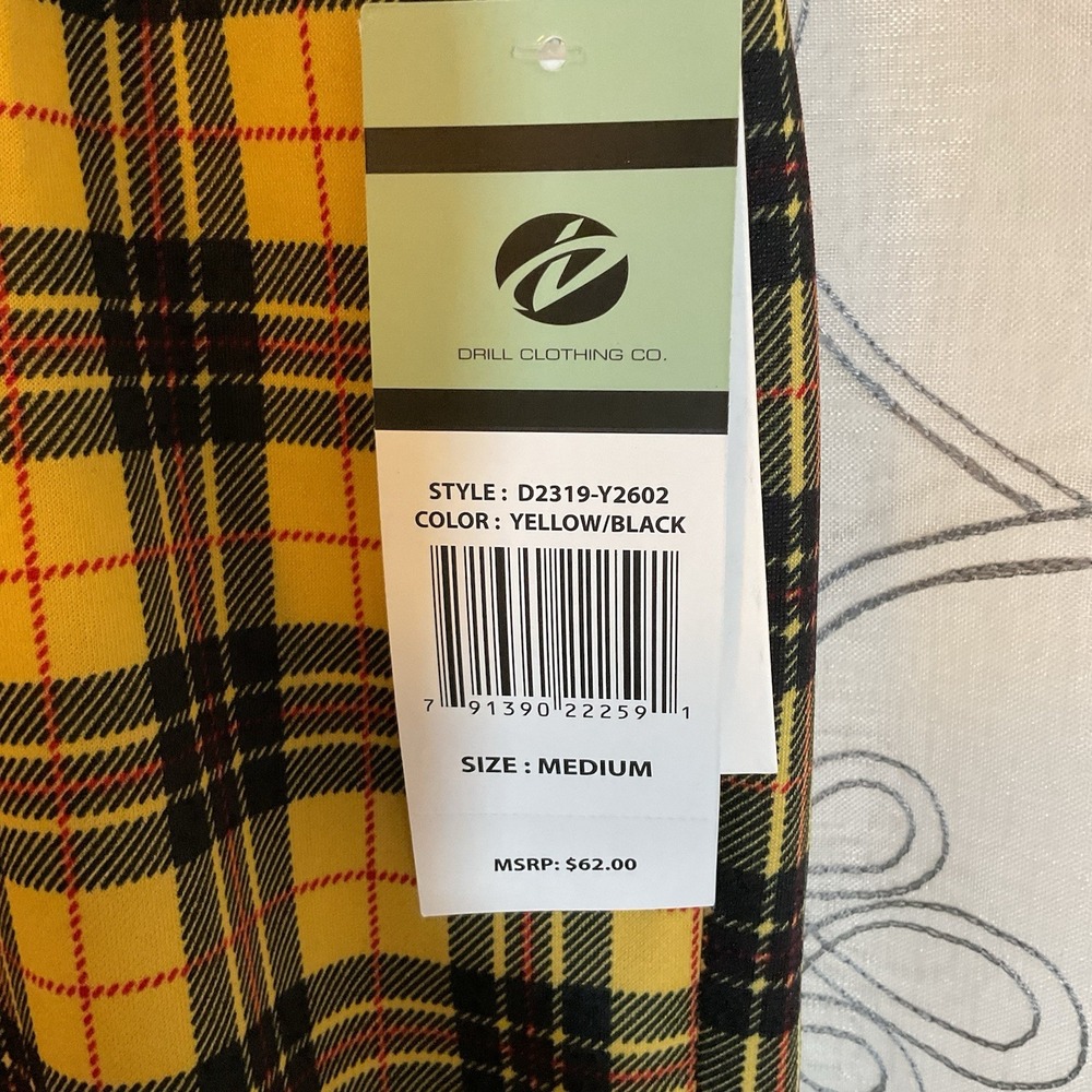 NWT Men's Drill Clothing Co. Fresh Prints of BelAir Joggers Size Medium Yellow - Picture 5 of 8